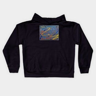 Abstract painting with love Kids Hoodie